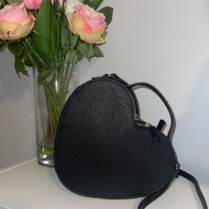 LC Lauren Conrad Black Heart Crossbody